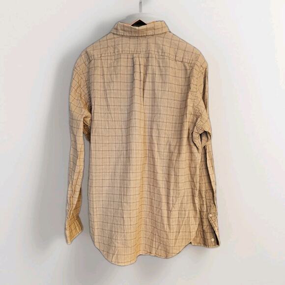 Ralph Lauren men’s‎ button down Flannel shirt Classic fit size XLARGE Tan Brown - Picture 2 of 9